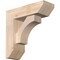 Ekena Millwork Westlake Slat Smooth Bracket w/ Offset Brace, Douglas Fir, 5 1/2"W x 16"D x 16"H BKT0604X16X16WTL06SDF - alternate 1